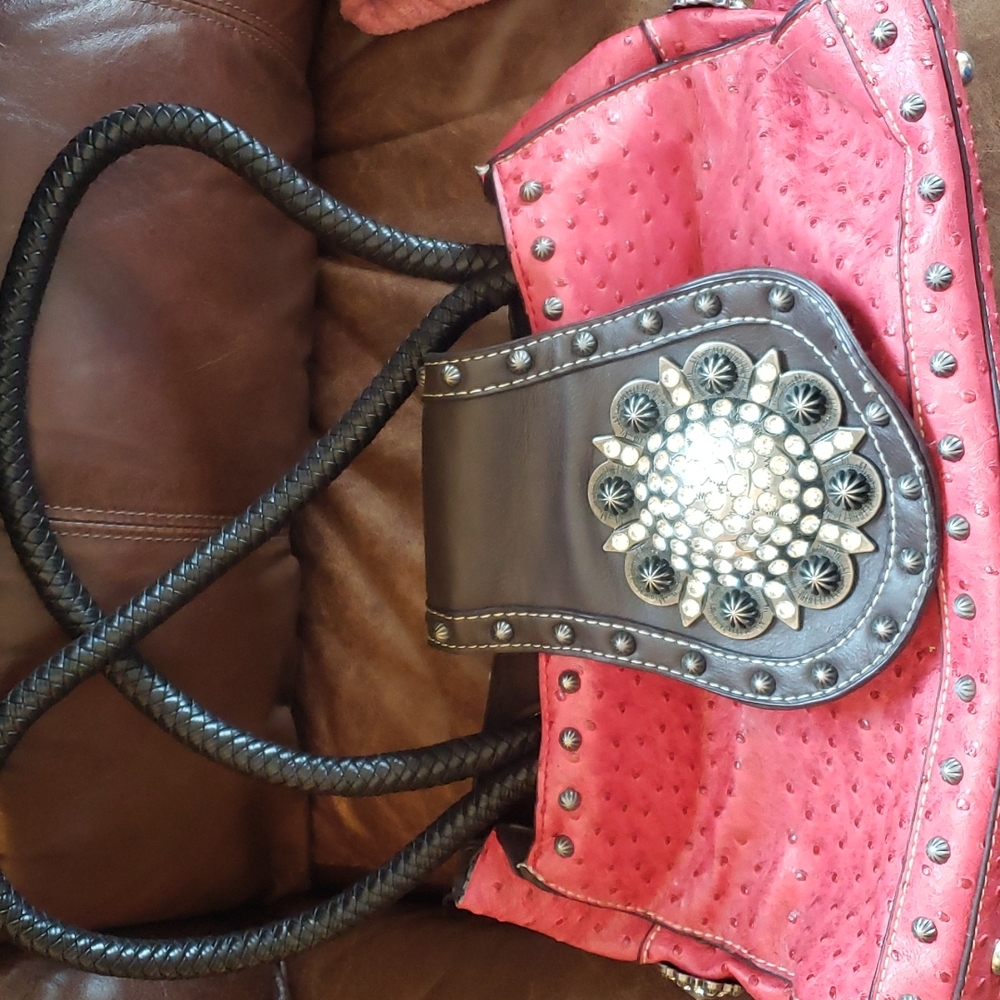 Western ostrich purse